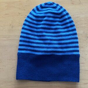 Blue stripe reversible Beanie